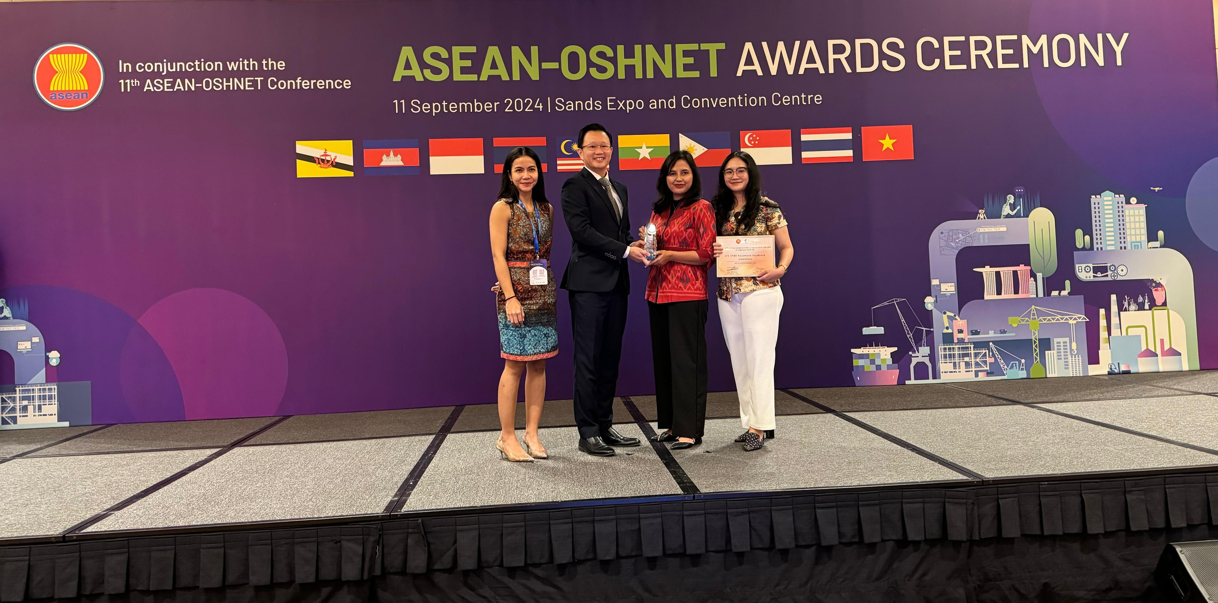 ASEAN-OSHNET AWARD in the Best Practice category